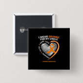 Männliche Leukämie Bewusstsein gibt Onkel Frauen K Button (Vorne & Hinten)