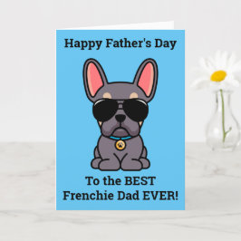 Männliche Lilac Tan French Bulldog Vatertag Card Karte