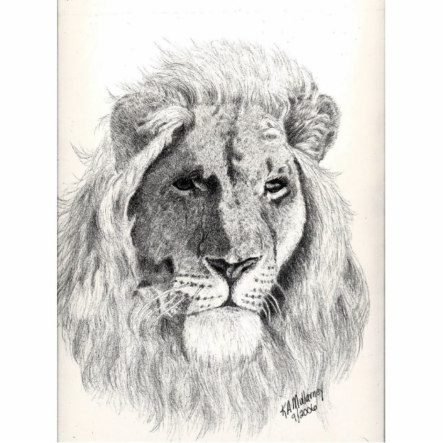 Männliche Löwe-Foto-Skulptur Fotoskulptur Schlüsselanhänger (Vorne)