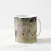 MÄNNLICHE LÖWE-KAFFEE-TASSE KAFFEETASSE (VorderseiteRechts)