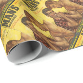 Männliche Männer Armdrücken Geschenkpapier (Rolleneckpunkt)