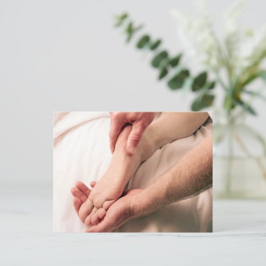 Männliche Massage Postkarte (Stehend Vorderseite)