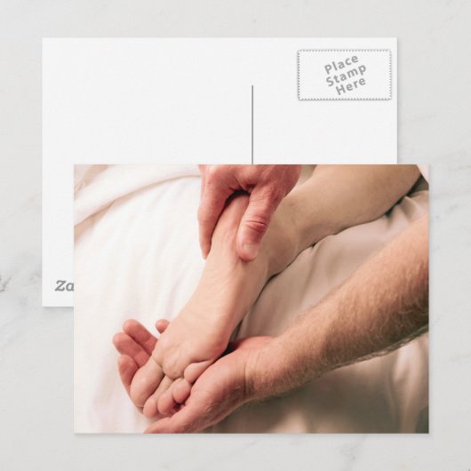 Männliche Massage Postkarte (Vorne/Hinten)