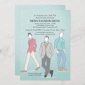 Männliche Mode-Modell-Einladung Einladung (Vorne/Hinten)