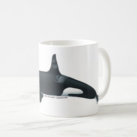 Männliche Mörder-Wal-klassische Tasse (VorderseiteRechts)
