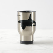Männliche Mörder-Wal-Reise-Tasse Reisebecher (Mittel)