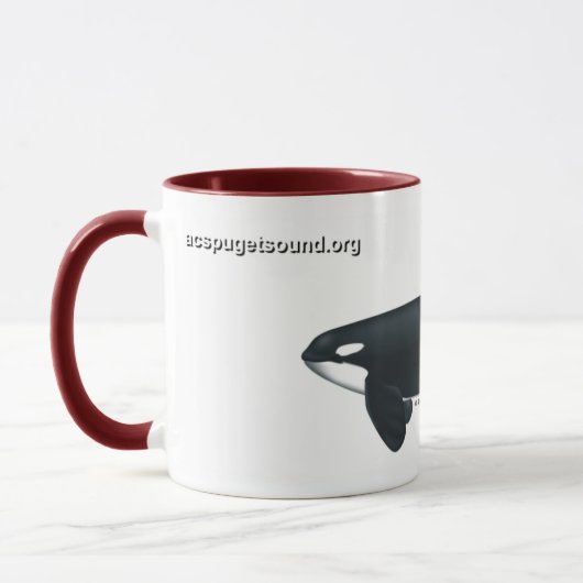 Männliche Mörder-Wal-Wecker-Tasse Tasse (Links)