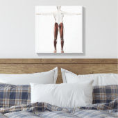 Männliche Muskelanatomie der menschlichen Beine, V Leinwanddruck (Insitu (Schlafzimmer))