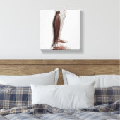 Männliche Muskelanatomie der menschlichen Beine, V Leinwanddruck (Insitu (Schlafzimmer))