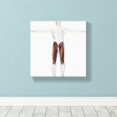 Männliche Muskelanatomie der menschlichen Beine, V Leinwanddruck (Insitu (Holzboden))