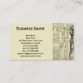 Männliche Muskelanatomie Sketch von Leonardo da Vi Visitenkarte (Vorderseite)