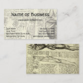 Männliche Muskelanatomie Sketch von Leonardo da Vi Visitenkarte (Vorne/Hinten)