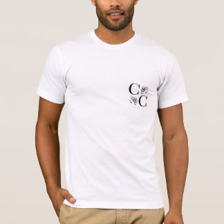 Männliche Muster-Rückseite 1 cm T-Shirt