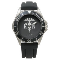 Männliche Nurse RN Monogram Second Hand Black
