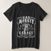 Männliche Offizielle Gase Affengarage Blut Sweat B Große Größe T-Shirt (Design vorne)