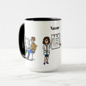 Männliche Optometristen Name Tasse (Vorderseite Links)