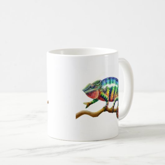 Männliche Panther-Chamäleon-Tasse Kaffeetasse (VorderseiteRechts)
