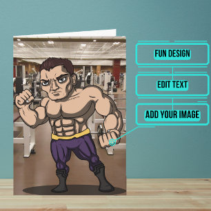 Männliche Personal Trainer Geburtstag Karte