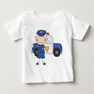 Männliche Polizeibeamte-T-Shirts und Geschenke Baby T-shirt