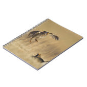 Männliche Prärie-Hühner am Lee im Loup-Landkreis Notizblock (Linke Seite)