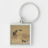 Männliche Prärie-Hühner am Lee im Loup-Landkreis Schlüsselanhänger (Vorne)