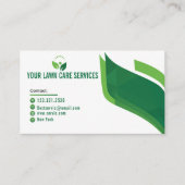 Männliche Rasenmähen Gartengartenlandschaften Visitenkarte (Vorderseite)