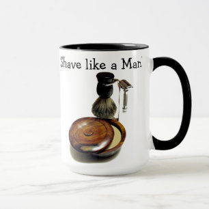 Männliche Rasur Tasse