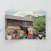 Männliche Relative Funny Dogs Geburtstagskarte Karte (Innenseite)