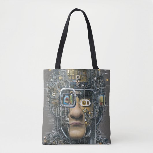 Männliche Robotertechnologie Masculine Man Purse B Tasche (Vorderseite)