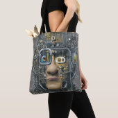 Männliche Robotertechnologie Masculine Man Purse B Tasche (Von Nahem)