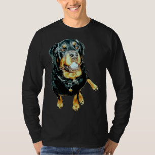 Männliche Rottweiler Foto Portrait T-Shirt