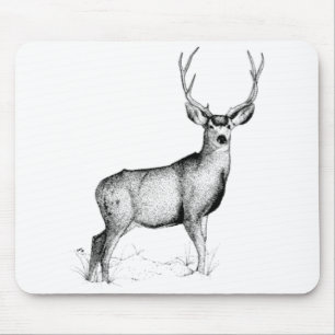 männliche Rotwild Mousepad
