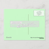 Männliche rubingewurzelte Hummingbird Postcard. Postkarte (Rückseite)