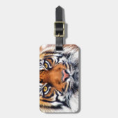 Männliche sibirischer Tiger-Farben-Fotografie Gepäckanhänger (Vorderseite vertikal)