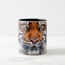 Männliche sibirischer Tiger-Farben-Fotografie Zweifarbige Tasse