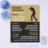 Männliche Silhouette, Fotograf, Fotografie Vermiet Flyer (Einzeln)