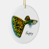 Männliche Snakeskin Guppy-Fisch-kundengerechte Keramikornament (Rechts)