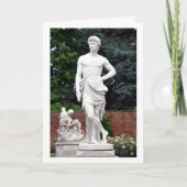 Männliche Statue, Hampton Court Gardens, England Karte (Vorderseite)