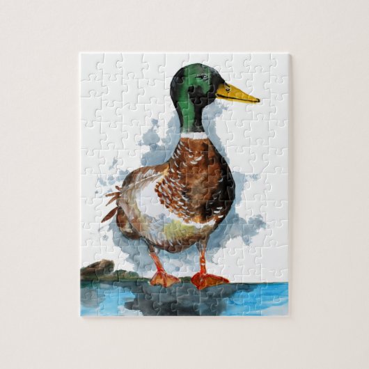 Männliche Stockente Puzzle (Vertikal)