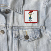 Männliche Stockfigur Golfer Button (Beispiel)