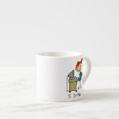 Männliche Stockfigur Web-Surfer Espressotasse (Vorderseite Rechts)