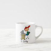 Männliche Stockfigur Web-Surfer Espressotasse (Rechts)