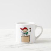 Männliche Strichmännchen-Kochfigur Espressotasse (Rechts)