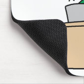Männliche Strichmännchen-Kochfigur Mousepad (Ecke)