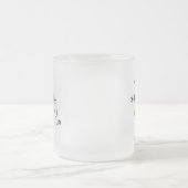 Männliche Strichmännchen-Krankenschwester - Blau Mattglastasse (Mittel)