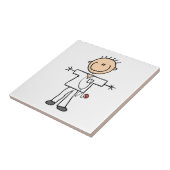 Männliche Strichmännchen-Krankenschwester Fliese (Seite)