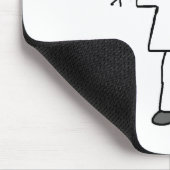 Männliche Strichmännchen-Krankenschwester Mousepad (Ecke)
