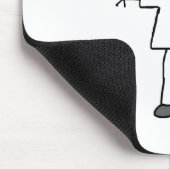Männliche Strichmännchen-Krankenschwester-T-Shirts Mousepad (Ecke)
