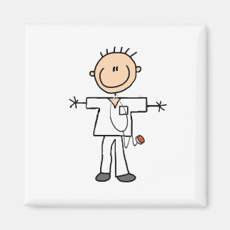 Männliche Strichmännchen Nurse Magnet