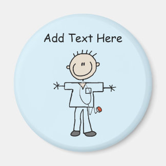 Männliche Strichmännchen Nurse Tshirts und Geschen Magnet